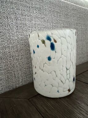 West elm Mexican glass votive candle holder